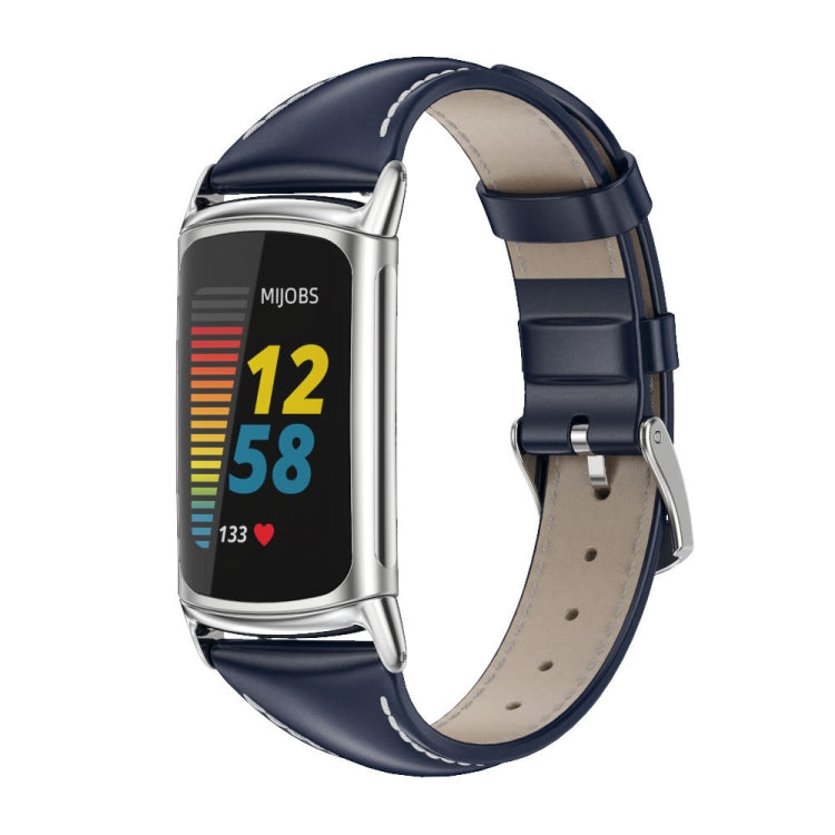 Mijobs Genuine Leather Slim Watch Band