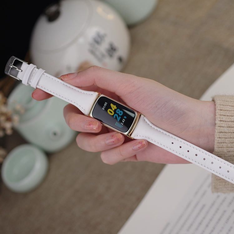 Mijobs Genuine Leather Slim Watch Band