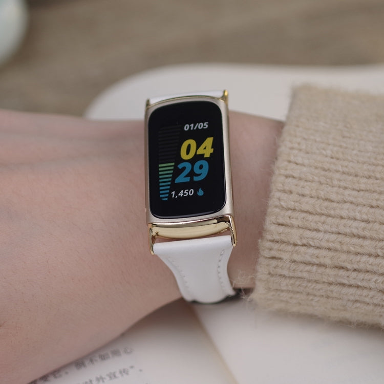Mijobs Genuine Leather Slim Watch Band
