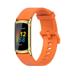 For Fitbit Charge5 / Orange+Gold