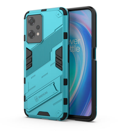 Punk Armor 2 in 1 Shockproof Phone Case with Invisible Holder, For OnePlus Nord CE 2 Lite 5G/Realme 9 Pro