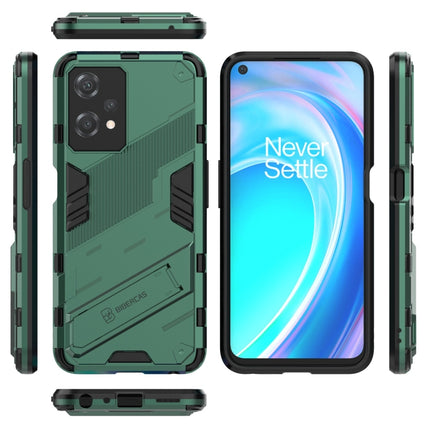 Punk Armor 2 in 1 Shockproof Phone Case with Invisible Holder, For OnePlus Nord CE 2 Lite 5G/Realme 9 Pro