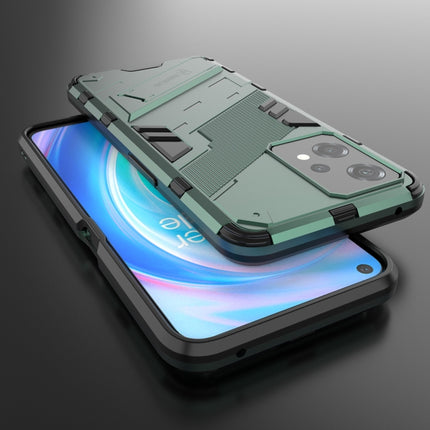 Punk Armor 2 in 1 Shockproof Phone Case with Invisible Holder, For OnePlus Nord CE 2 Lite 5G/Realme 9 Pro