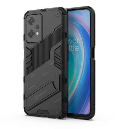 Punk Armor 2 in 1 Shockproof Phone Case with Invisible Holder, For OnePlus Nord CE 2 Lite 5G/Realme 9 Pro