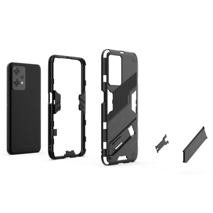 Punk Armor 2 in 1 Shockproof Phone Case with Invisible Holder, For OnePlus Nord CE 2 Lite 5G/Realme 9 Pro