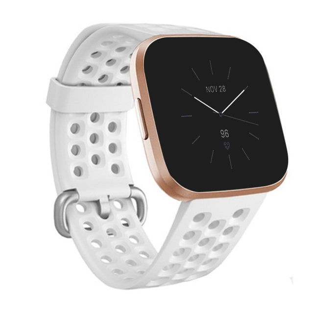 Breathable Silicone Watch Band, For FITBIT Versa 2, Size: Large