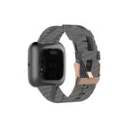 For FITBIT Versa / Black White Stripes