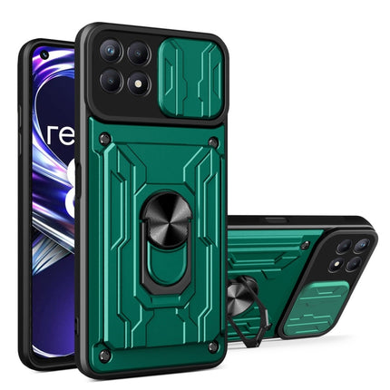 Sliding Camshield TPU+PC Phone Case with Card Slot, For Xiaomi 12 Pro, For OPPO Realme 8i