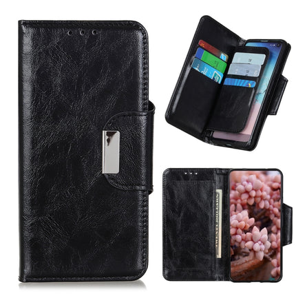 Crazy Horse Texture 6-Card Slots Leather Phone Case, For Motorola Moto E32 4G, For OnePlus Nord CE 2 Lite 5G