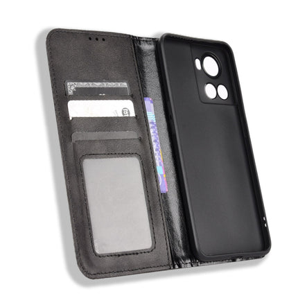 Magnetic Buckle Retro Texture Leather Phone Case, For OnePlus Ace 5G / 10R