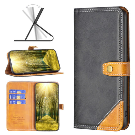 Color Matching Double Sewing Thread Leather Phone Case, For vivo Y21