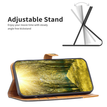 Color Matching Double Sewing Thread Leather Phone Case, For vivo Y21