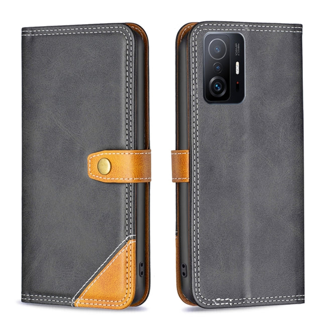 Color Matching Double Sewing Thread Leather Phone Case, For Xiaomi Mi 11T, For Xiaomi 12 Pro, For Xiaomi 12, For Xiaomi Poco M3 Pro 5G / Redmi Note 10 5G