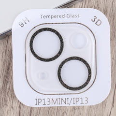 Película de lente de cámara de vidrio templado con anillo de purpurina, para iPhone 13, para iPhone 13 Pro / 13 Pro Max, para iPhone 12 mini / 11, para iPhone 12 Pro, para iPhone 11 Pro / 11 Pro Max