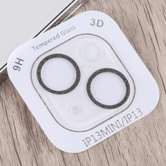 Película de lente de cámara de vidrio templado con anillo de purpurina, para iPhone 13, para iPhone 13 Pro / 13 Pro Max, para iPhone 12 mini / 11, para iPhone 12 Pro, para iPhone 11 Pro / 11 Pro Max