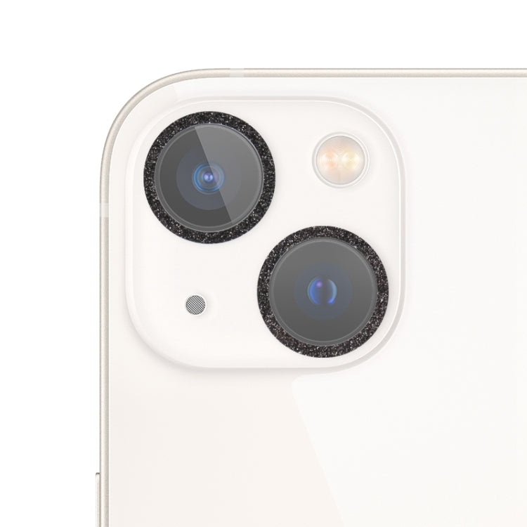 Película de lente de cámara de vidrio templado con anillo de purpurina, para iPhone 13, para iPhone 13 Pro / 13 Pro Max, para iPhone 12 mini / 11, para iPhone 12 Pro, para iPhone 11 Pro / 11 Pro Max