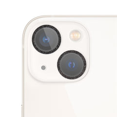 Película de lente de cámara de vidrio templado con anillo de purpurina, para iPhone 13, para iPhone 13 Pro / 13 Pro Max, para iPhone 12 mini / 11, para iPhone 12 Pro, para iPhone 11 Pro / 11 Pro Max