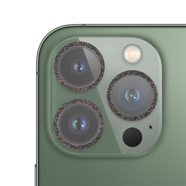 Glitter Ring Tempered Glass Camera Lens Film, For iPhone 13, For iPhone 13 Pro / 13 Pro Max, For iPhone 12 mini  / 11, For iPhone 12 Pro
