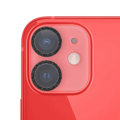 Película de lente de cámara de vidrio templado con anillo de purpurina, para iPhone 13, para iPhone 13 Pro / 13 Pro Max, para iPhone 12 mini / 11, para iPhone 12 Pro, para iPhone 11 Pro / 11 Pro Max
