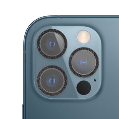 Película de lente de cámara de vidrio templado con anillo de purpurina, para iPhone 13, para iPhone 13 Pro / 13 Pro Max, para iPhone 12 mini / 11, para iPhone 12 Pro, para iPhone 11 Pro / 11 Pro Max