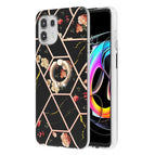 For Motorola Edge 20 Lite / Black Flower