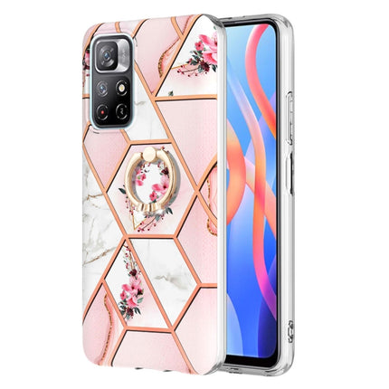 Splicing Marble Flower Pattern TPU Ring Holder Case, For Xiaomi Redmi Note 9 / 10X 4G, For Xiaomi Redmi Note 11 5G Chinese, For Xiaomi Redmi Note 11 Pro 5G / 4G Foreign, For Xiaomi Redmi Note 11 Pro / Note 11 Pro+                                       ...