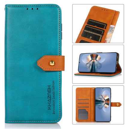 KHAZNEH Dual-color Cowhide Texture Flip Leather Phone Case, For iPhone 15, For iPhone 14 Plus, For iPhone 14, For iPhone 14 Pro, For iPhone 14 Pro Max