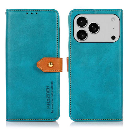 KHAZNEH Dual-color Cowhide Texture Flip Leather Phone Case, For iPhone 15, For iPhone 14 Plus, For iPhone 14, For iPhone 14 Pro, For iPhone 14 Pro Max