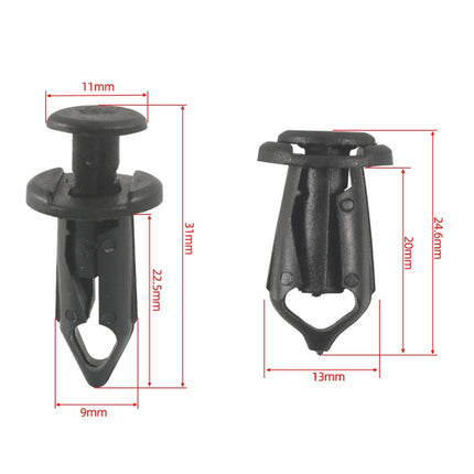 35 in 1 Car Hood Fender Bumper Fixing Kit for Infiniti G35 Sedan 2003-2008