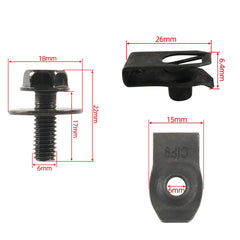 35 in 1 Car Hood Fender Bumper Fixing Kit for Infiniti G35 Sedan 2003-2008, A6854