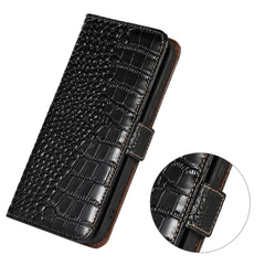 Crocodile Top Layer Cowhide Leather Phone Case, For iPhone 14 Plus, For iPhone 14 Pro Max, For iPhone 14 Pro, For iPhone 14