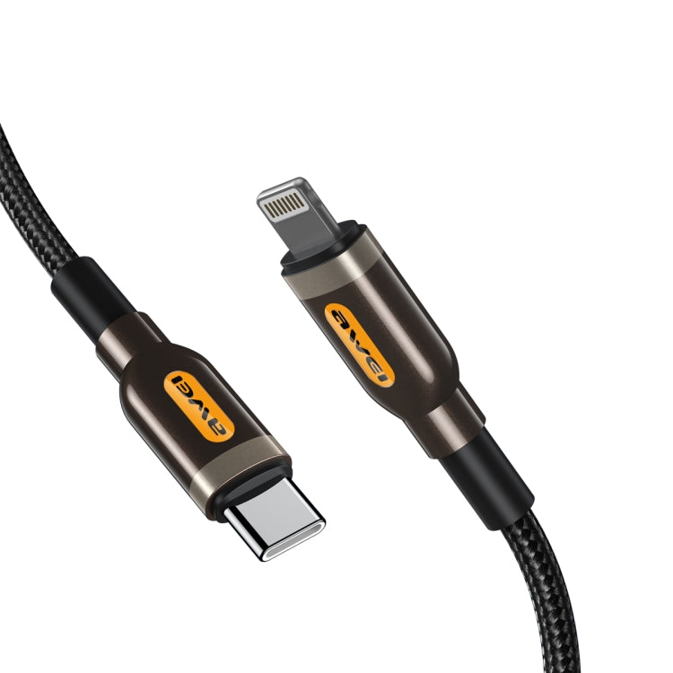 awei CL-125L Type-C / USB-C to 8 Pin Fast Charging Data Cable, Length: 1m