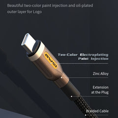 awei CL-125T Type-C / USB-C to Type-C / USB-C Fast Charging Data Cable, Length: 1m