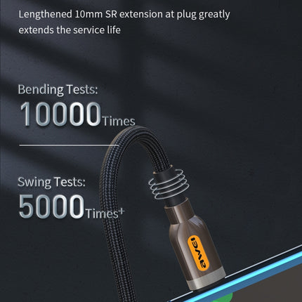 awei CL-125T Type-C / USB-C to Type-C / USB-C Fast Charging Data Cable, Length: 1m