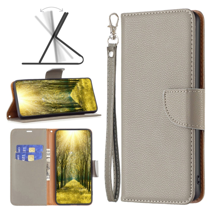 Litchi Texture Pure Color Leather Phone Case, For Xiaomi 12 Lite