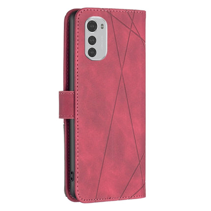 Magnetic Buckle Rhombus Texture Leather Phone Case, For Motorola Moto E32 4G, For Xiaomi 12 Lite