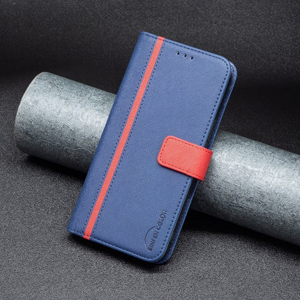 Color Matching Cross Texture Leather Phone Case, For Motorola Moto E32 4G, For Xiaomi 12 Lite