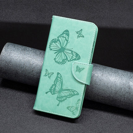 Two Butterflies Embossing Leather Phone Case, For Xiaomi 12 Lite