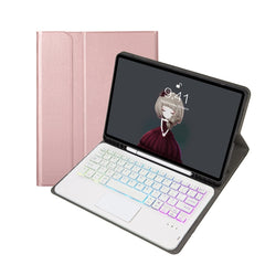 A07B-AS Lambskin Pen Slot Touch Pad Bluetooth Keyboard Leather Tablet Case, For iPad 9.7 2018&2017 / Pro 9.7 / Air 2, For iPad 10.2 2021&2020&2019/Air 2019/Pro 10.5, For iPad Air 2022&2020 / Pro 11 2021&2020&2018