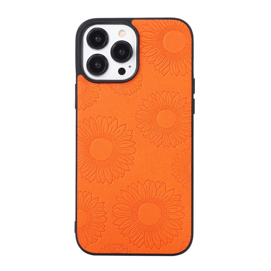 Sunflower Pattern PU+TPU+PC Shockproof Phone Case, For iPhone 13 Pro Max, For LG Wing 5G, For Motorola Razr 5G, For Huawei P50 Pocket