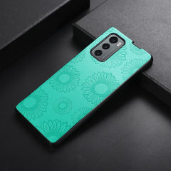 Sunflower Pattern PU+TPU+PC Shockproof Phone Case, For iPhone 13 Pro Max, For LG Wing 5G, For Motorola Razr 5G, For Huawei P50 Pocket