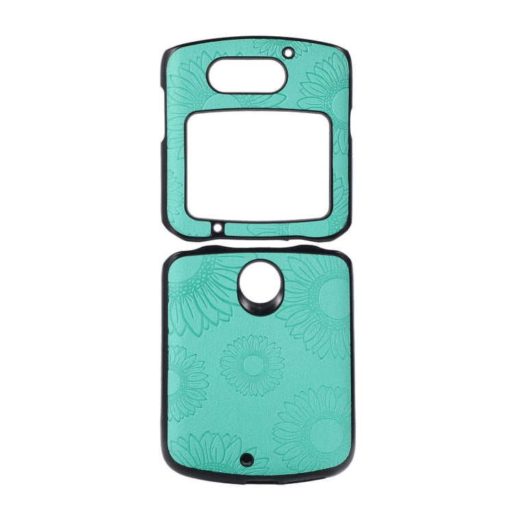 Funda para teléfono a prueba de golpes de PU+TPU+PC con diseño de girasol, para iPhone 13 Pro Max, para LG Wing 5G, para Motorola Razr 5G, para Huawei P50 Pocket