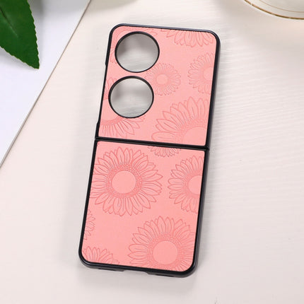 Sunflower Pattern PU+TPU+PC Shockproof Phone Case