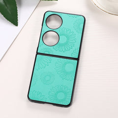 Sunflower Pattern PU+TPU+PC Shockproof Phone Case, For iPhone 13 Pro Max, For LG Wing 5G, For Motorola Razr 5G, For Huawei P50 Pocket