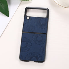 Sunflower Pattern PU+TPU+PC Shockproof Phone Case, For Samsung Galaxy Z Flip3 5G, For Samsung Galaxy Z Fold3 5G