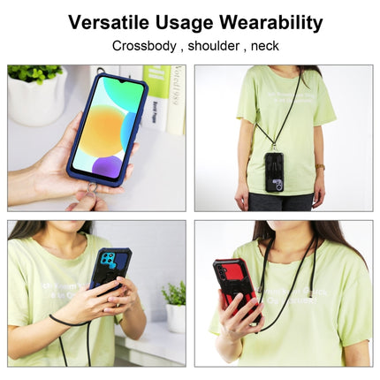 Lanyard Mecha Armor Kickstand PC + TPU Phone Case, For OPPO Realme C31