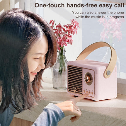 HM11 PLUS Portable HIFI Mini Retro Wireless Bluetooth Speaker, HM11 PLUS (Pink), HM11 PLUS (Green), HM11 PLUS (Yellow), HM11 PLUS (Black), HM11 PLUS (Purple)