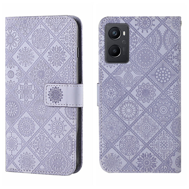 Ethnic Style Embossed Pattern Leather Phone Case, For OPPO A96 5G, For OPPO Find X5, For OPPO Find X5 Pro