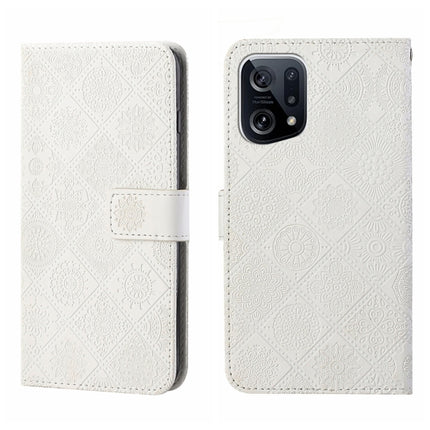 Ethnic Style Embossed Pattern Leather Phone Case, For OPPO A96 5G, For OPPO Find X5, For OPPO Find X5 Pro