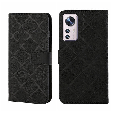 Ethnic Style Embossed Pattern Leather Phone Case, For Xiaomi Poco X4 Pro 5G, For Xiaomi 12 Lite